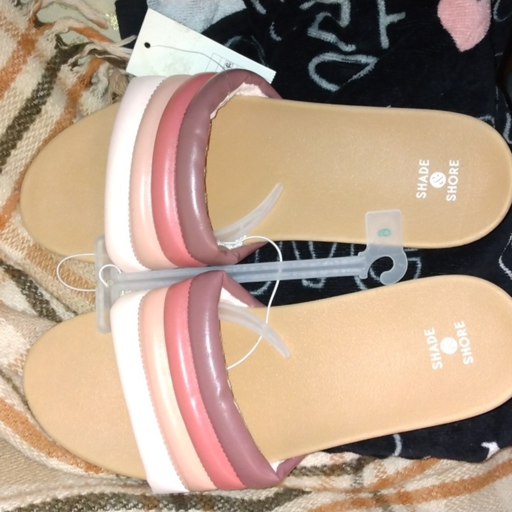 Shade and Shore women's multicolored sandals Sz 9 new